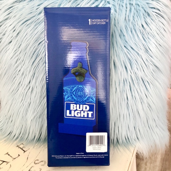 Bud Light, Beer Bottle, Opener, Wooden, Metal‎ Opener, New In Box - Picture 4 of 8